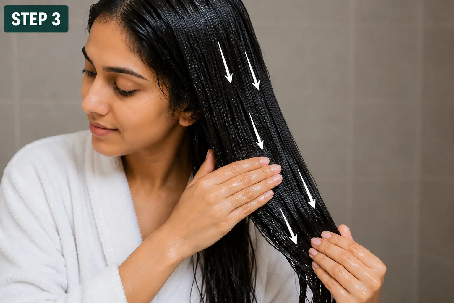 Nourish hair lengths and split ends