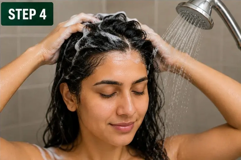 Rinse clean with mild shampoo